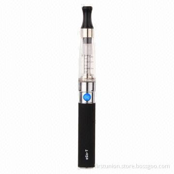 Ego-T E-cigarette with transparent CE4 atomizer, LCD display, full charged can keep up to 900 puffs